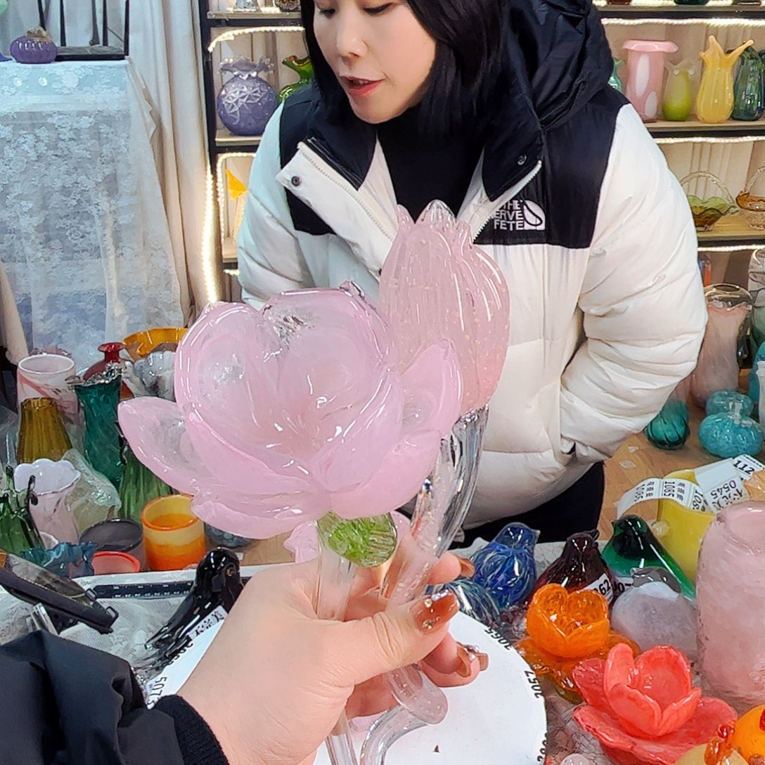 火****1花1苞家悦美居琉璃摆件