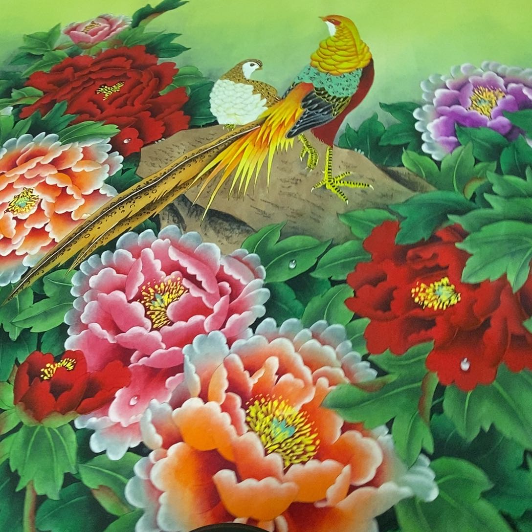 国画中国牡丹手绘