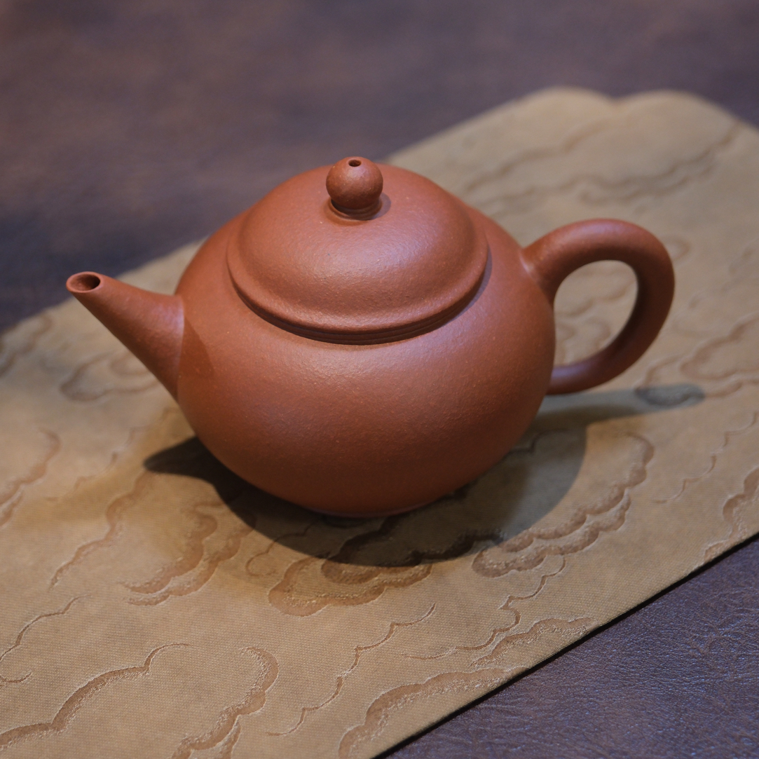 水平壶· 180cc·宝山红泥·手工制作