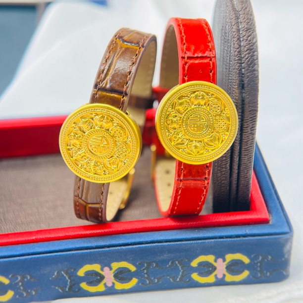 足金饰品/八宝罗盘手表（咖色）/1.83/1B5B20130/q(多样性发一)