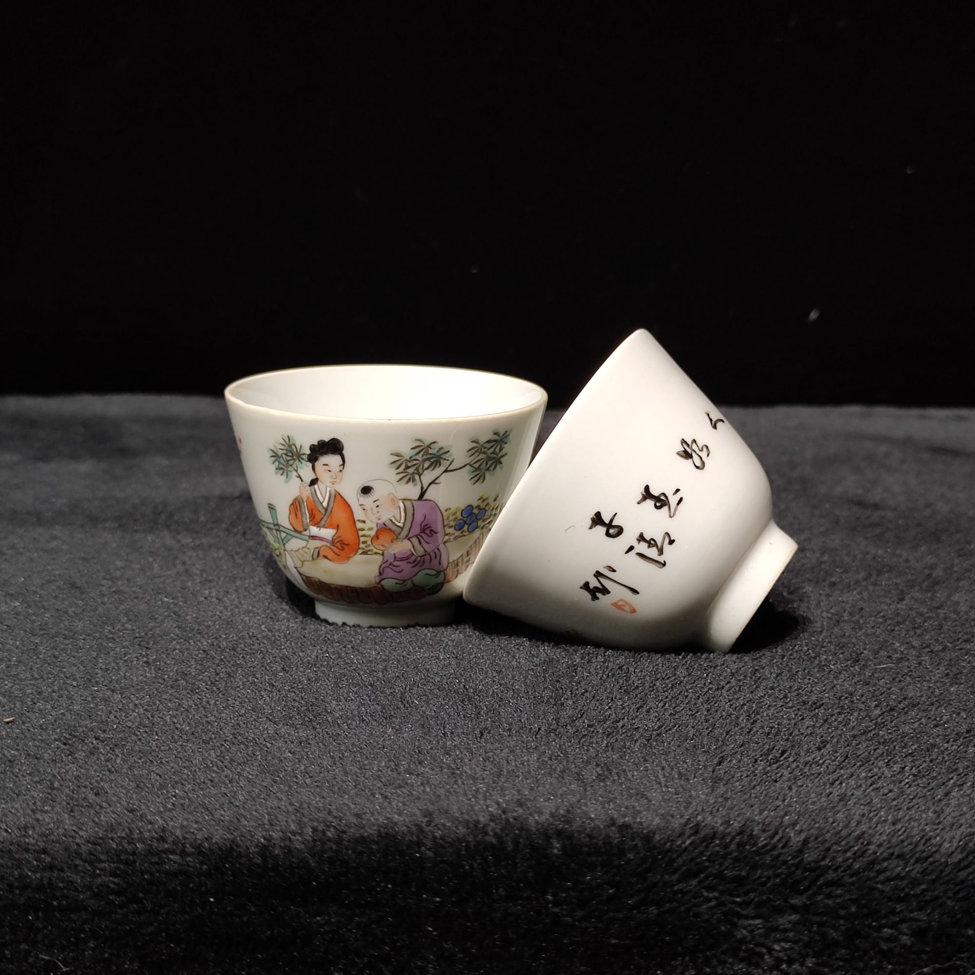 【闪购商品】 C1民国人物粉彩杯