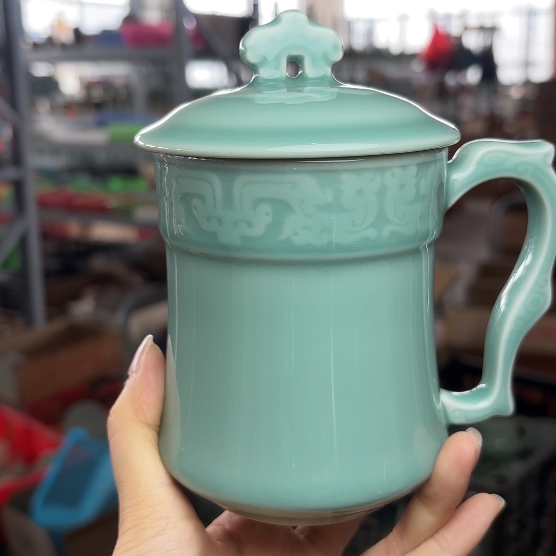 龙泉云间青瓷小米茶器