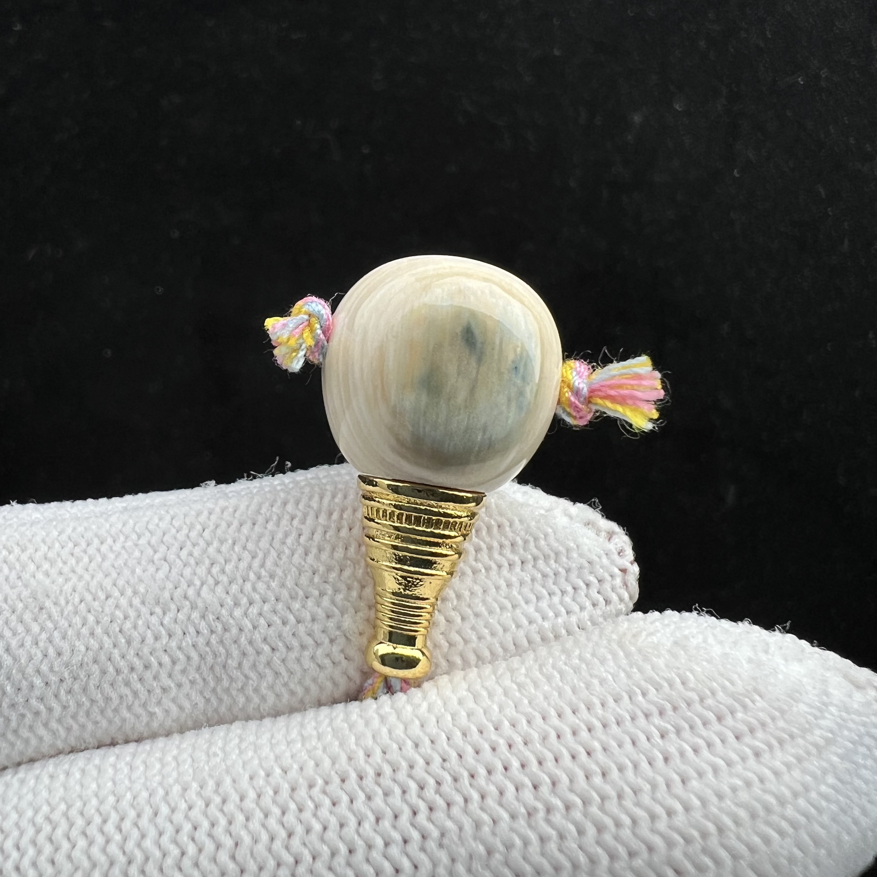 D7245天然猛犸牙 蓝皮分体三通14*25mm支持鉴定 假一罚四