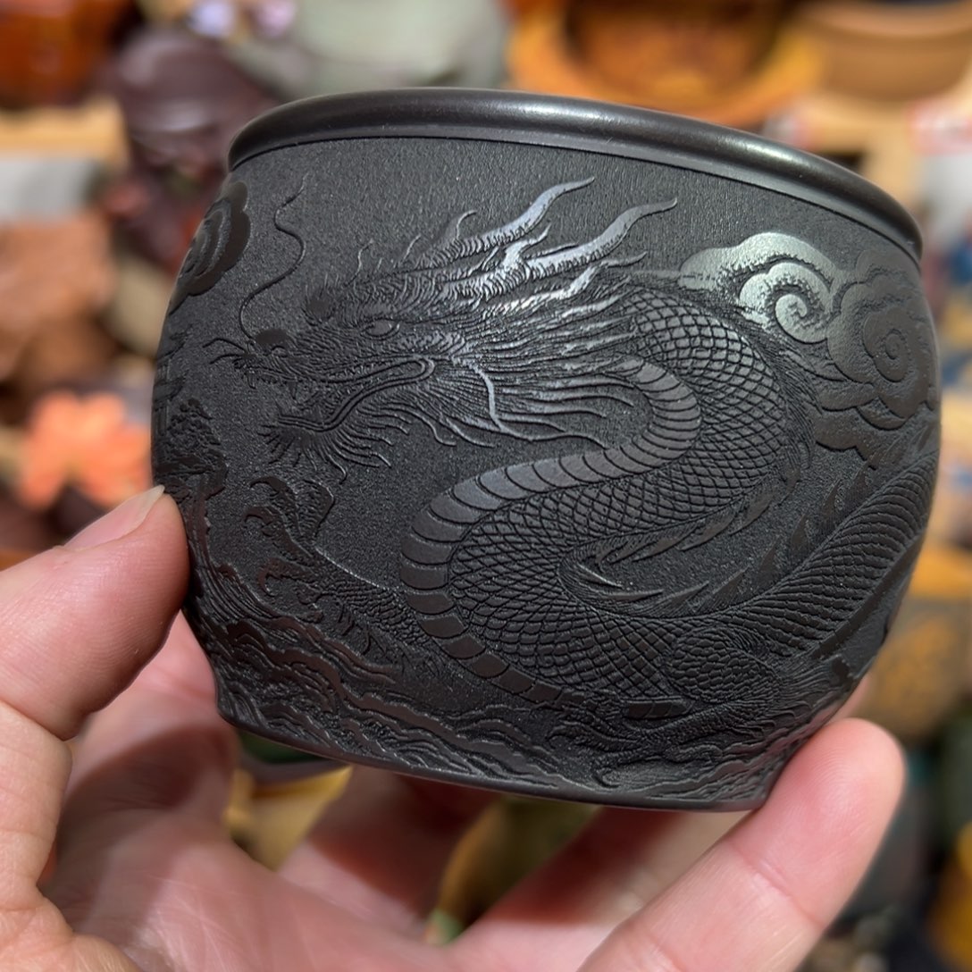 紫砂茶杯宜兴紫砂主人杯