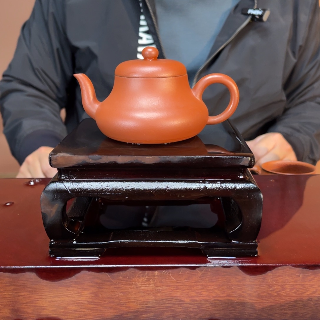 紫砂茶壶高端145cc大红泥君德