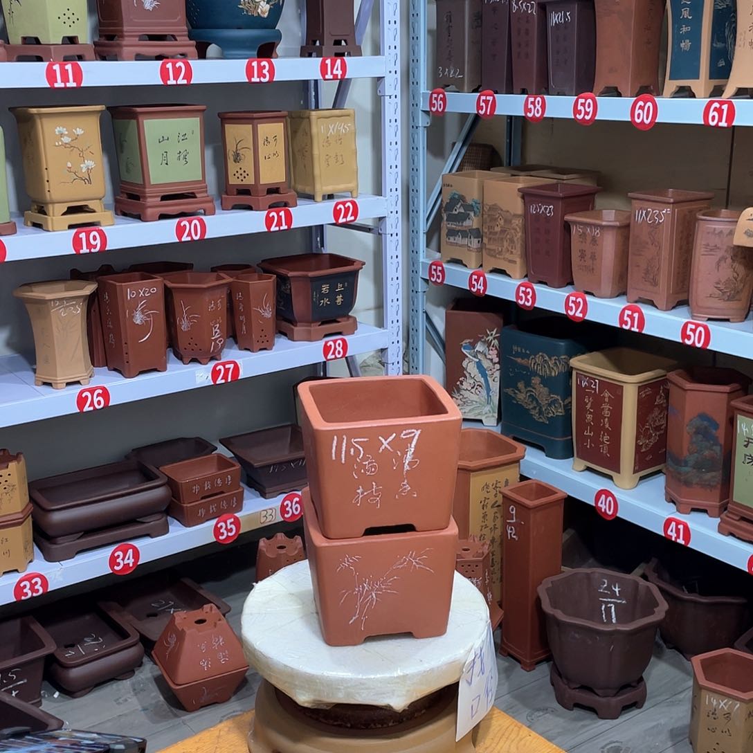 紫砂天心紫砂手工花盆