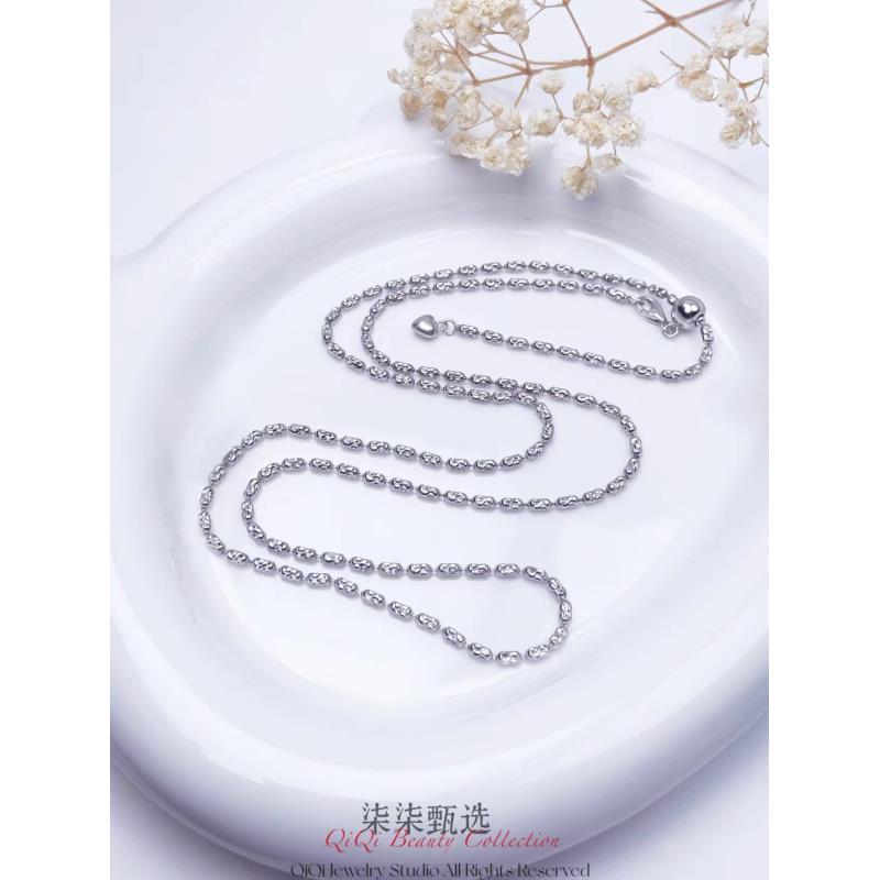 链子925银 【要努力】Z006 钻项链60cm