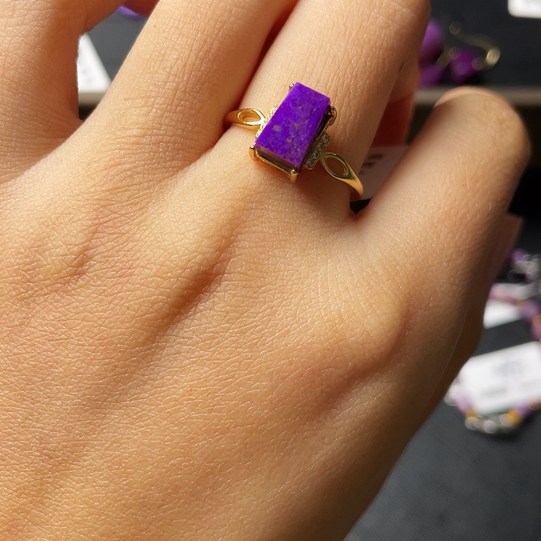 苏纪石（舒俱来）戒指银S925镶嵌