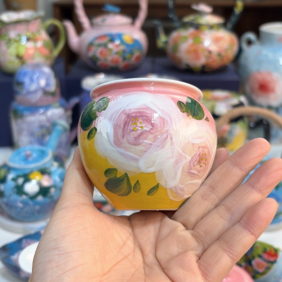 冰***泉景德镇手绘高温釉下彩陶瓷茶具