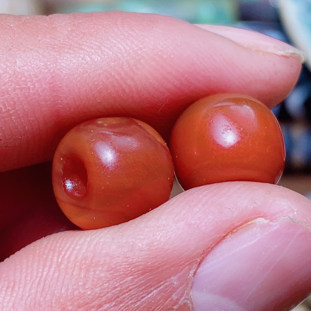 DIY琉璃马*珠子的颜色是蓝色的