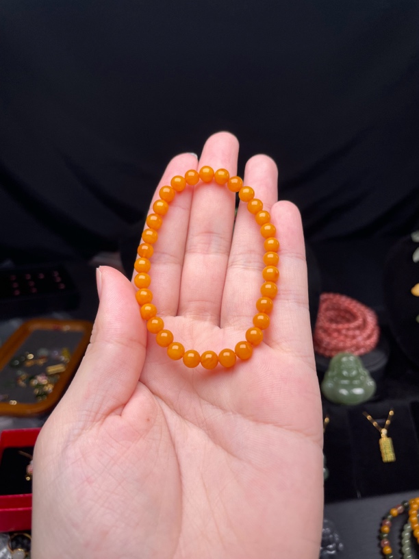 天然蜜蜡手串（5.8mm)