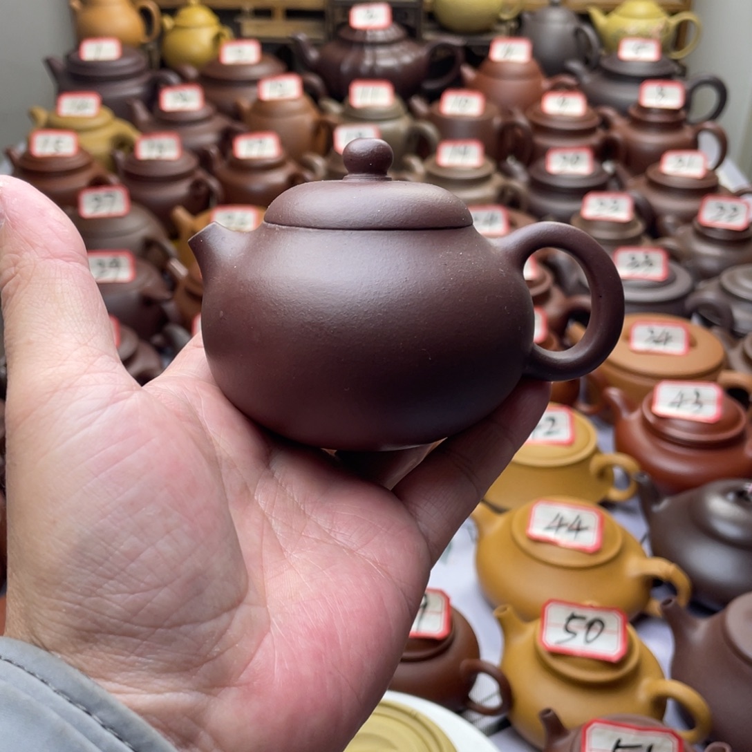 爱***周茶壶紫砂微瑕半手工