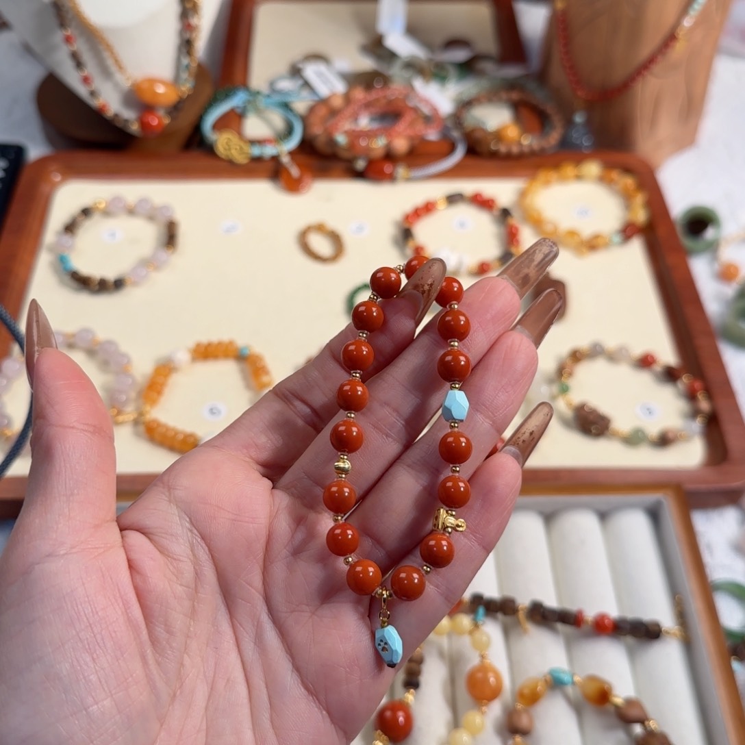 和田玉手链未镶嵌会*