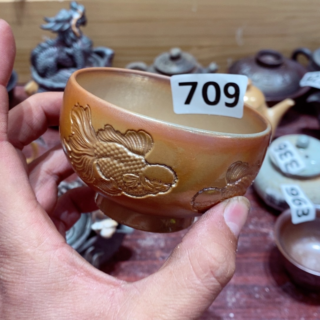 柴烧茶具陶瓷杯子