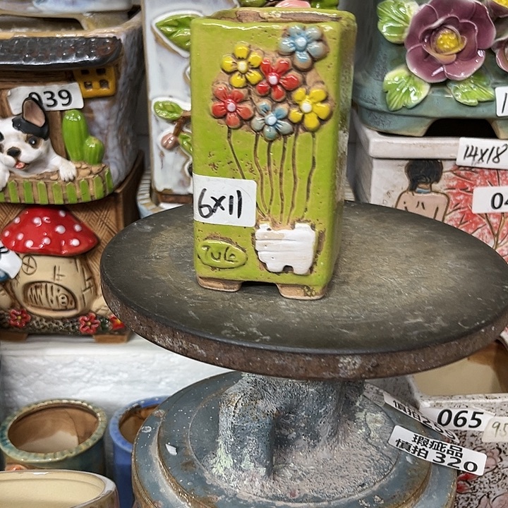 粗陶材质多肉花盆