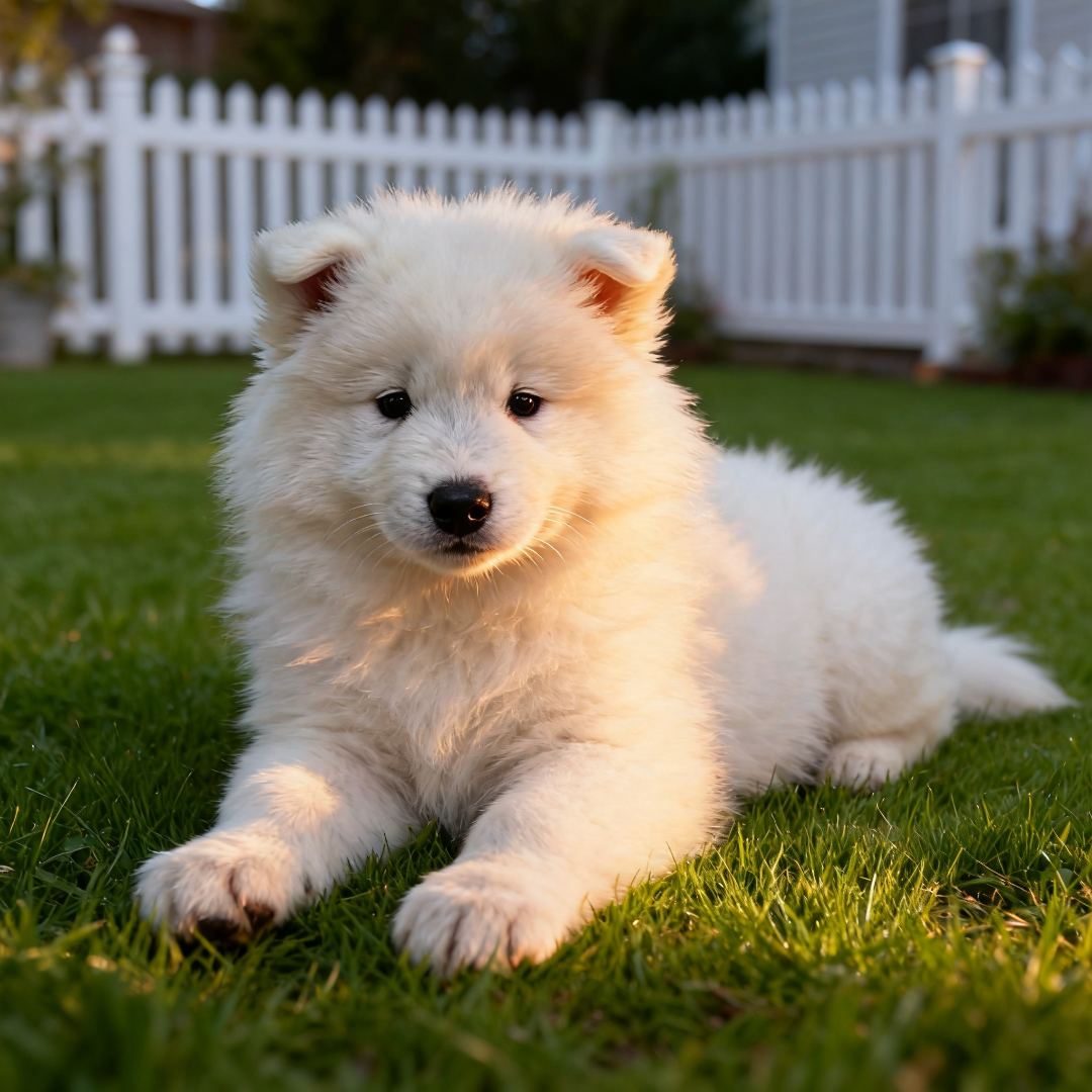 萨摩耶幼犬好养白色微笑天使聪明听话纯白可爱型陪伴犬家养狗幼崽