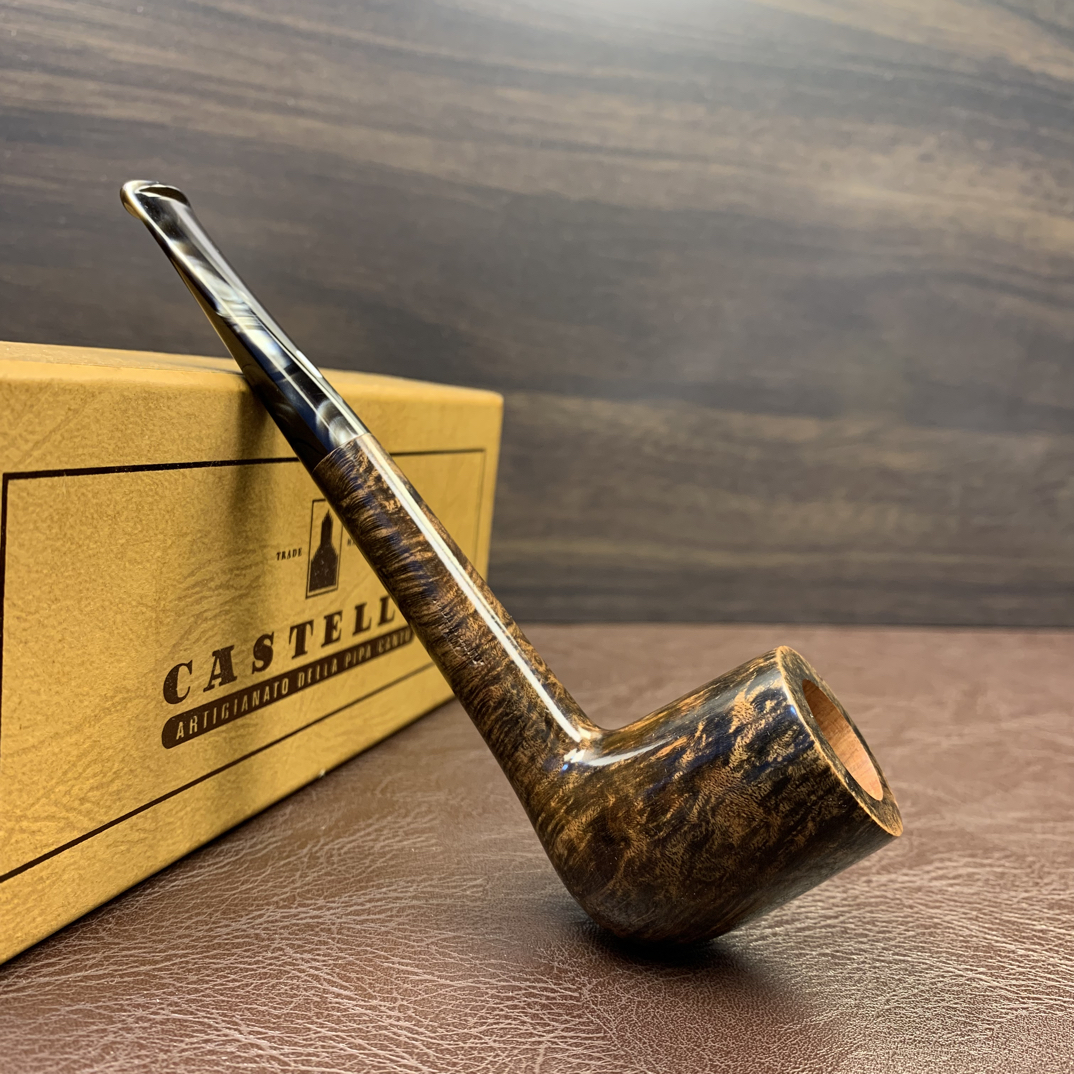 意大利卡斯特罗城堡kk石楠木烟斗（内径18.2斗深37.7长135.7）