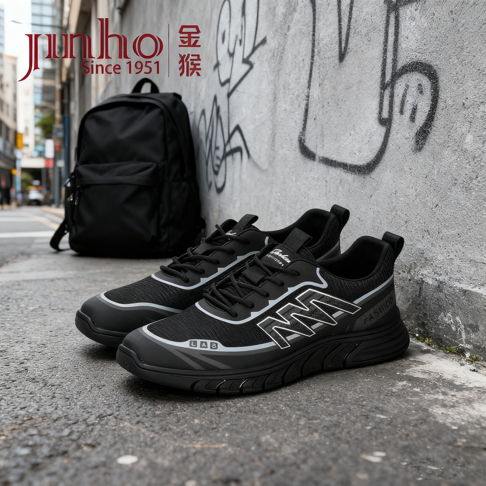 Jinho/金猴透气男鞋舒适健步鞋时尚春秋耐磨运动休闲鞋Q20147A