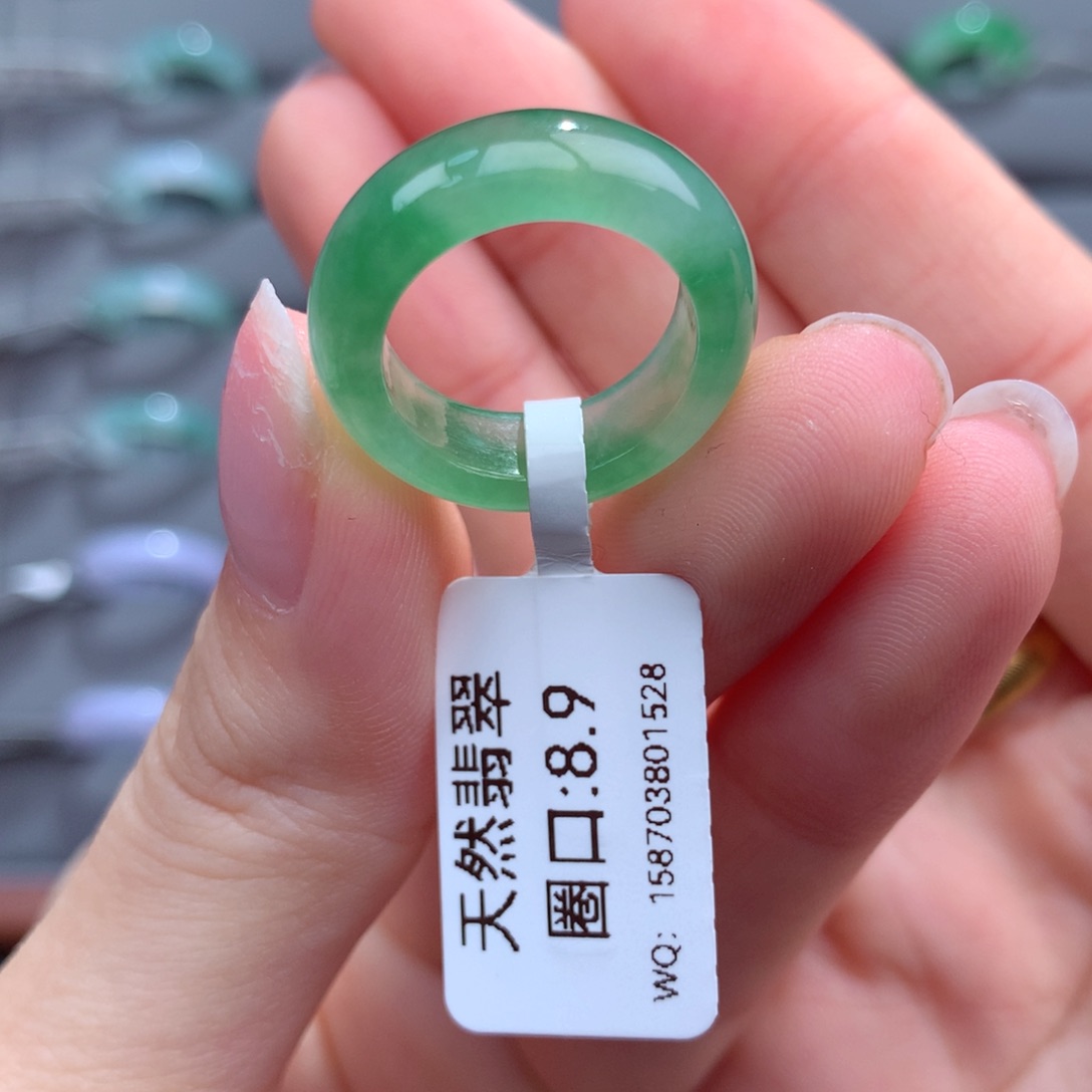 翡翠戒指未镶嵌·****天然
