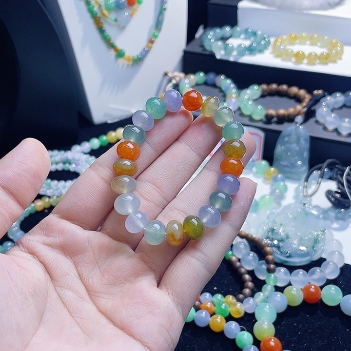 翡翠未镶嵌手链手串