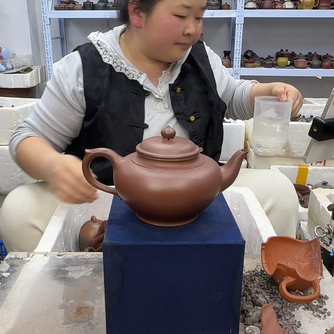 紫砂茶壶宜兴紫砂壶瑕疵处理