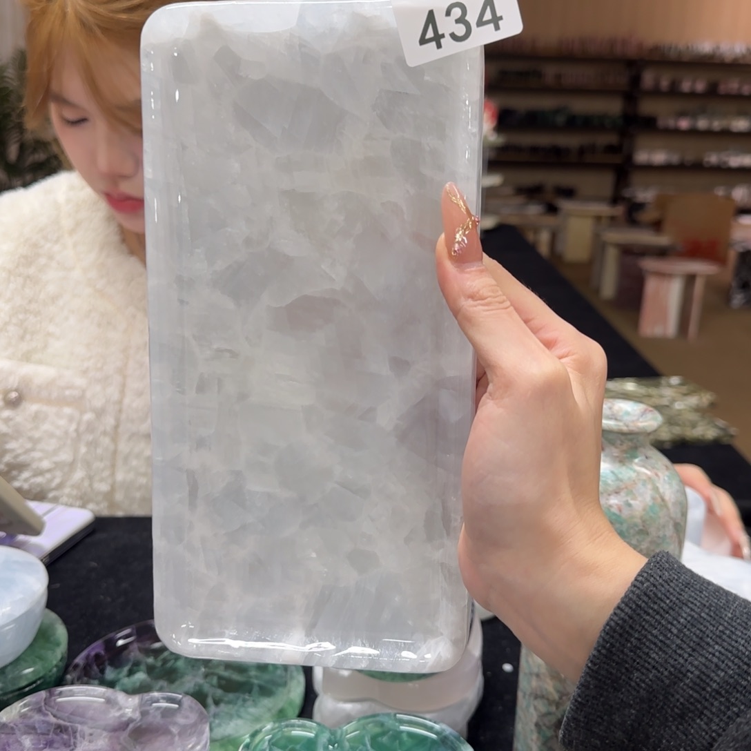 434 蓝水晶小长方 福利