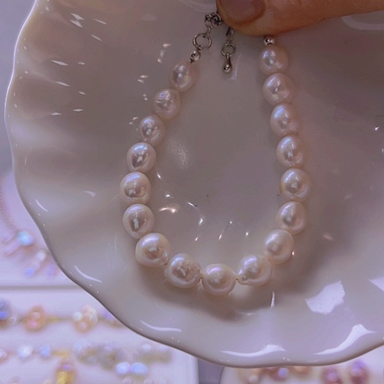 淡水珍珠手绳合金