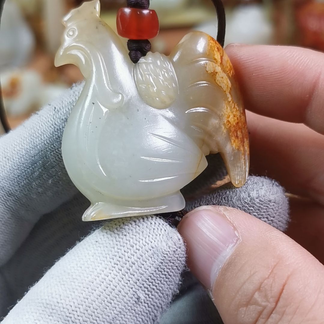 和田玉（糖玉）车挂未镶嵌郑*清