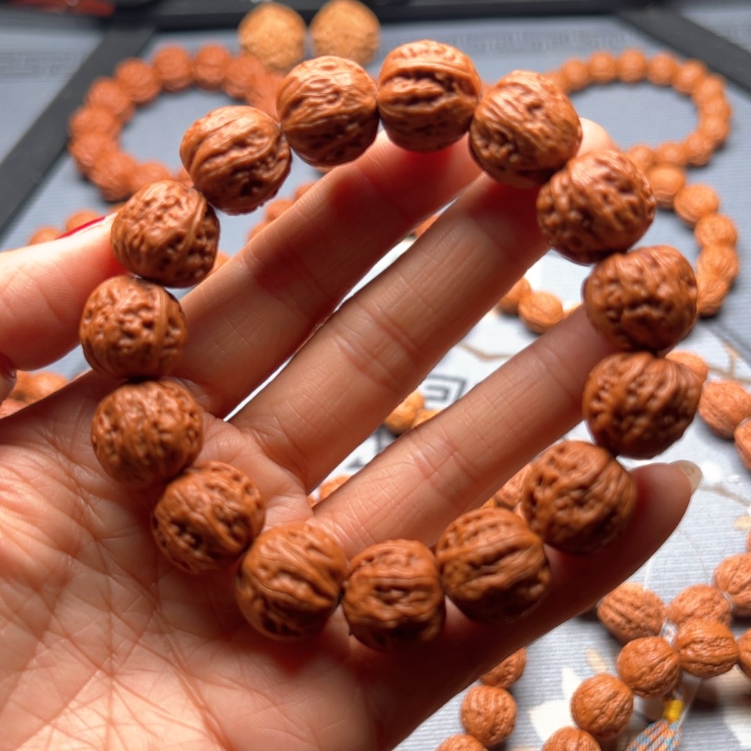 文玩核桃手串1.7京八棱