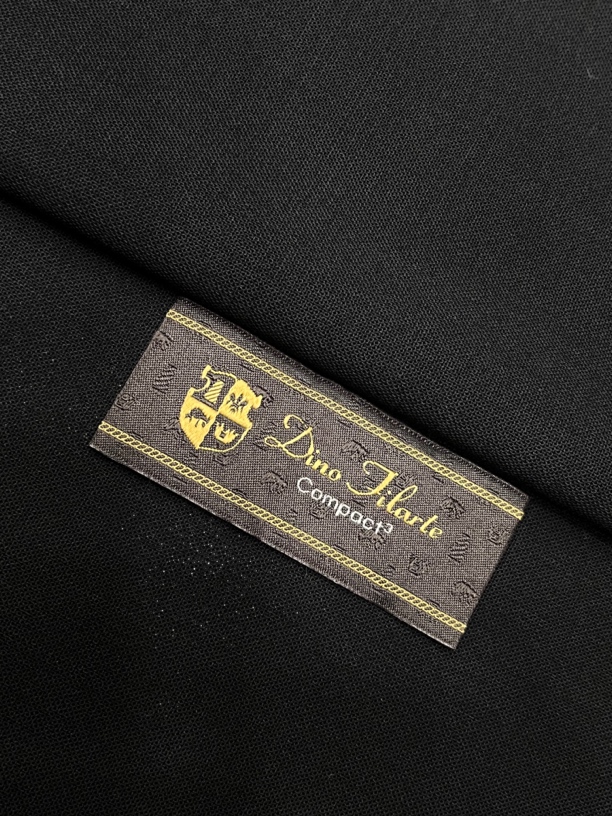 意大利Filarte菲拉特黑色强捻透气孔精纺羊毛