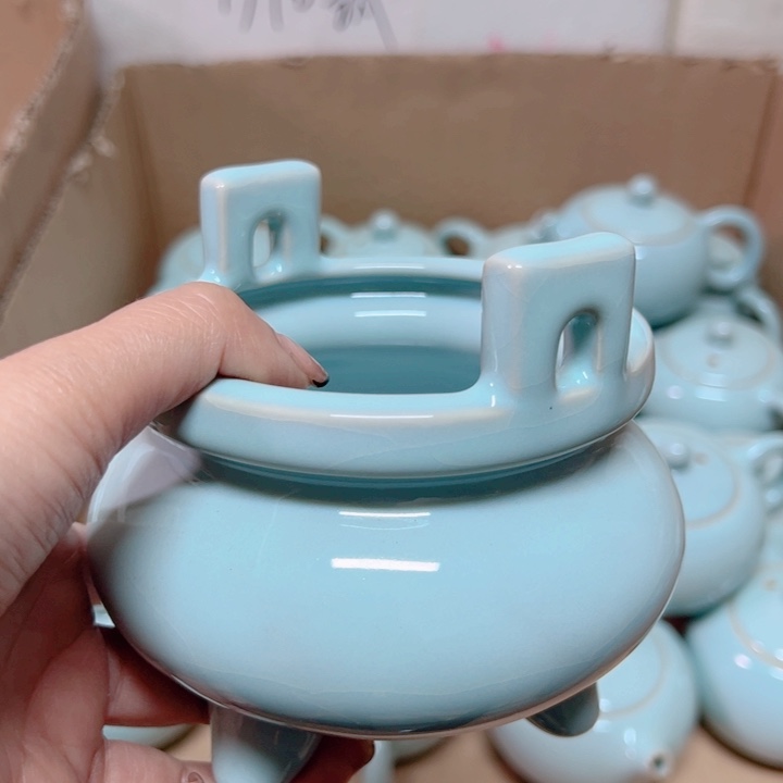 杯汝瓷原产地生产瑕品