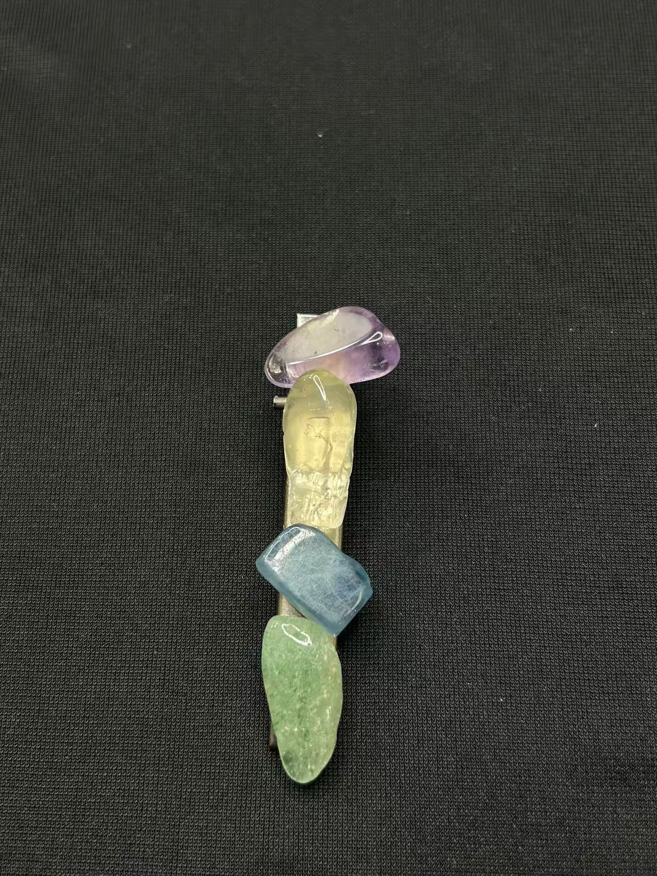 四色水晶能量梦幻少女发夹