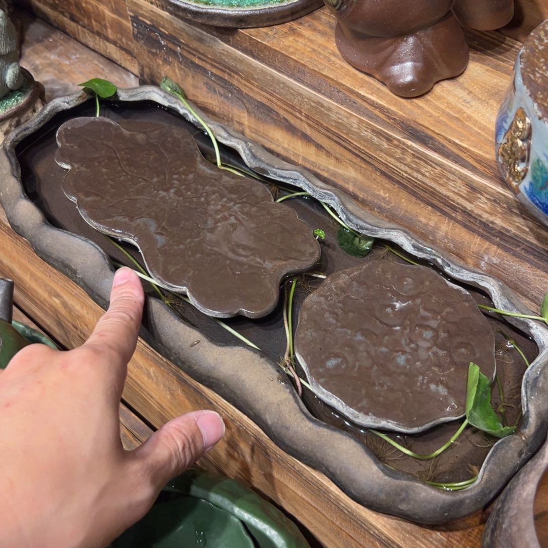 复古风格老陶泥系列茶盘茶具摆件