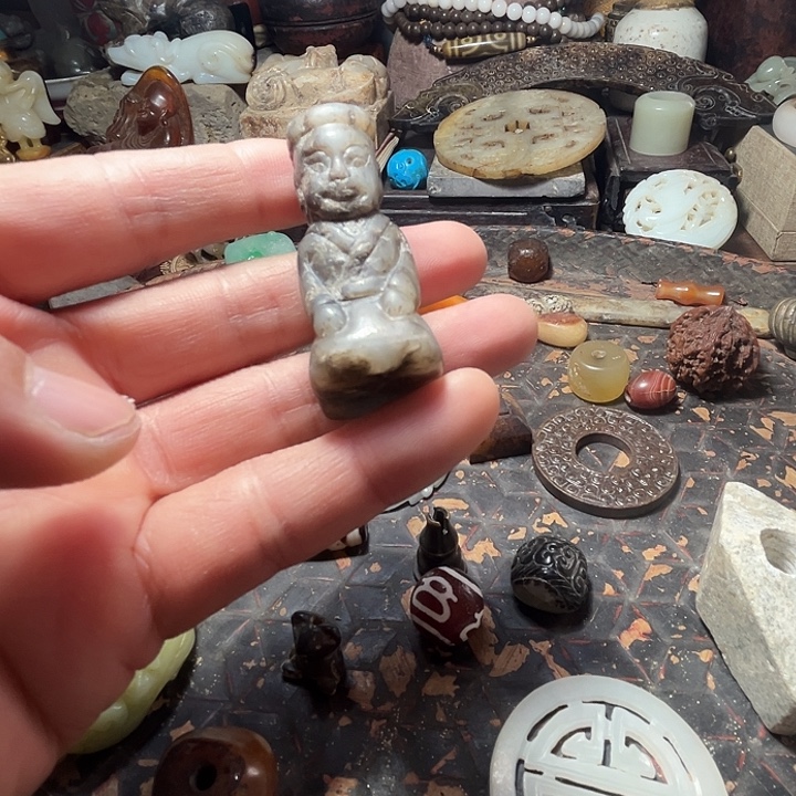 和田玉未镶嵌挂件