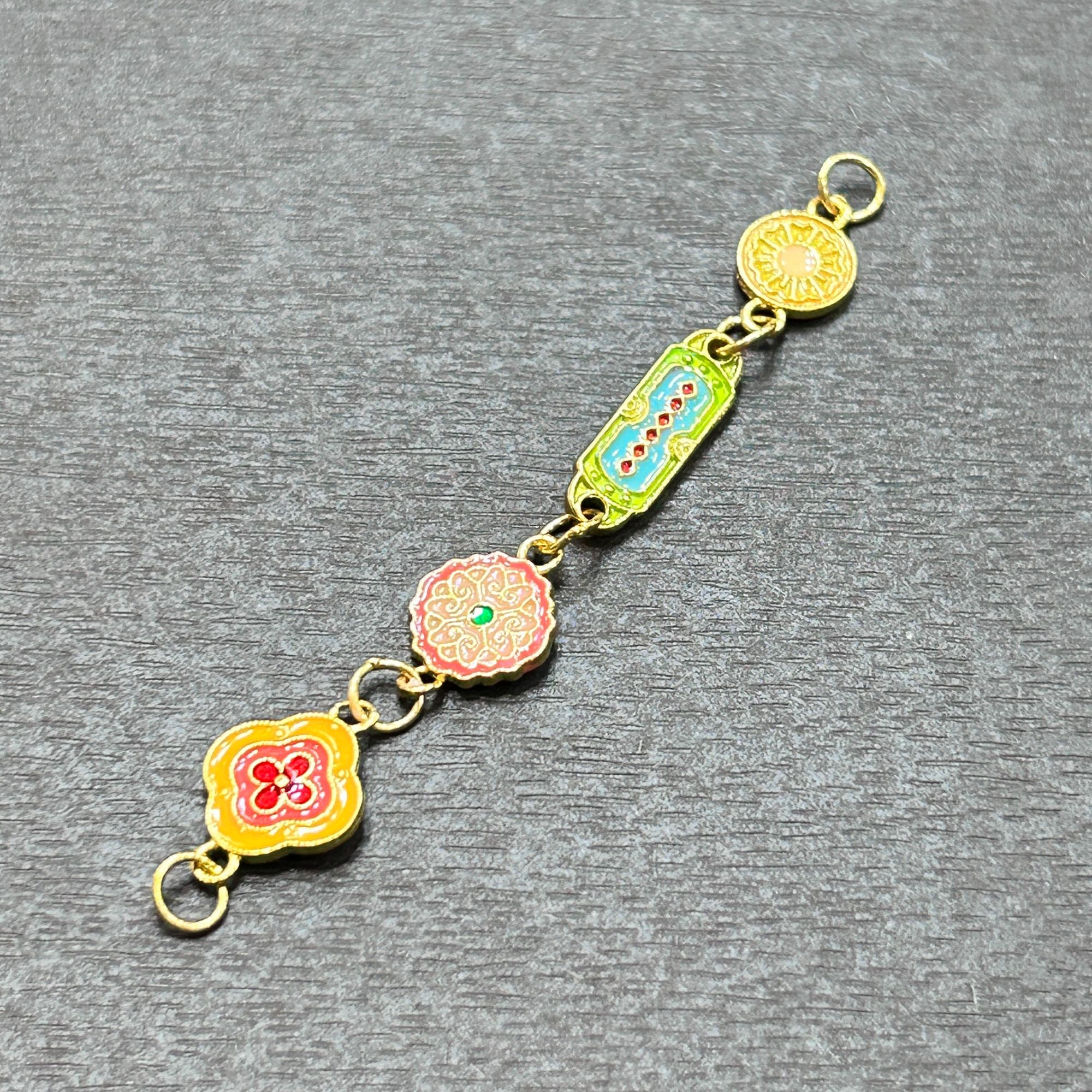 925银银制品 【店长专享】925银珐琅延长链配件PJ954