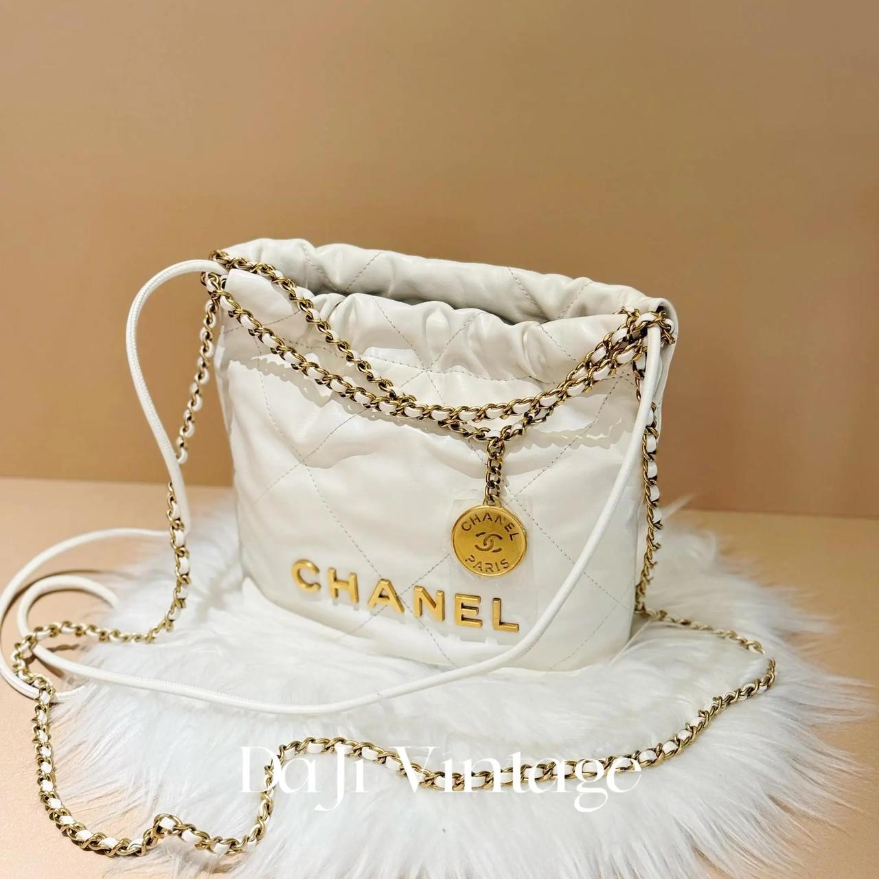 大吉中古/Chanel香奈儿白金22bagmini斜挎包