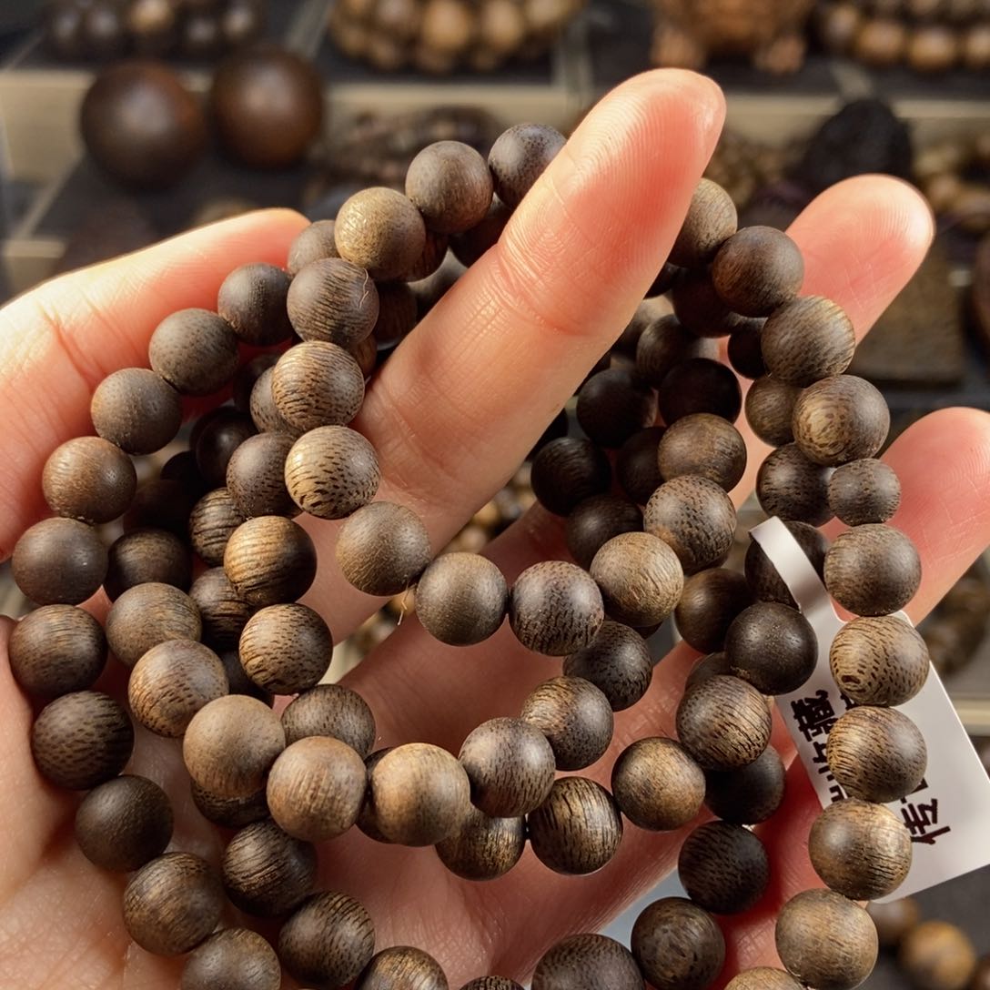 沉香手串～****~越南芽庄白棋楠老料