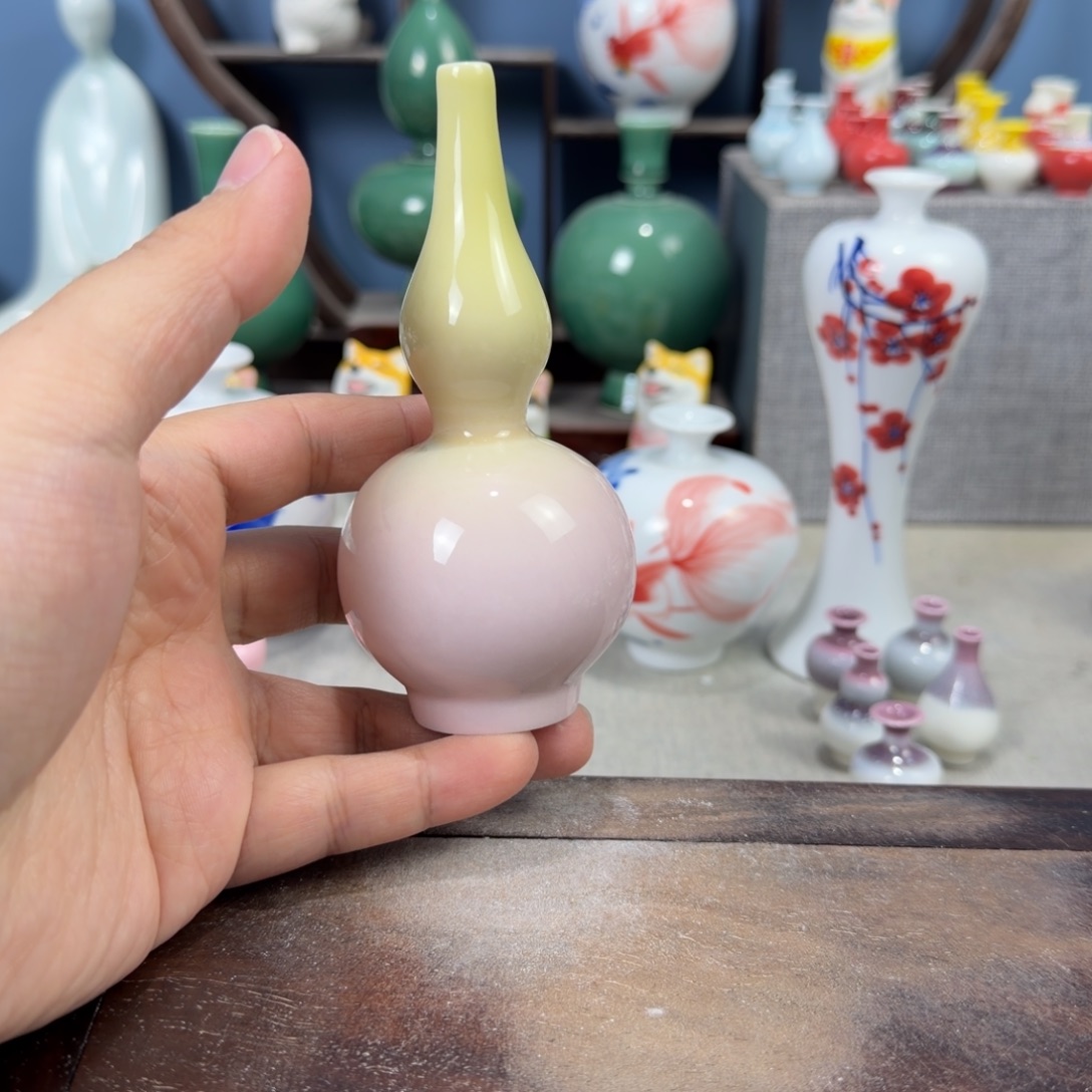 陶瓷手工小花器摆件