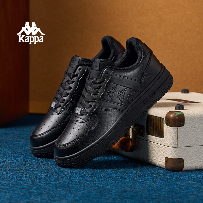 Kappa卡帕板鞋男女爆款黑色休闲鞋运动时尚百搭潮鞋子K0DY5CC06CJ