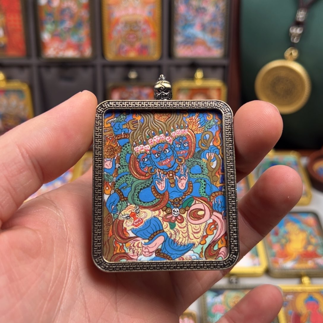 吊坠秽迹金刚金刚纯手绘唐卡