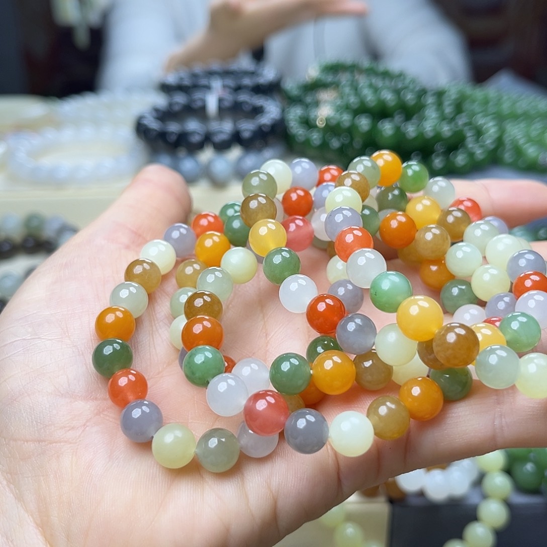 和田玉手链未镶嵌多样性发货拍一发一