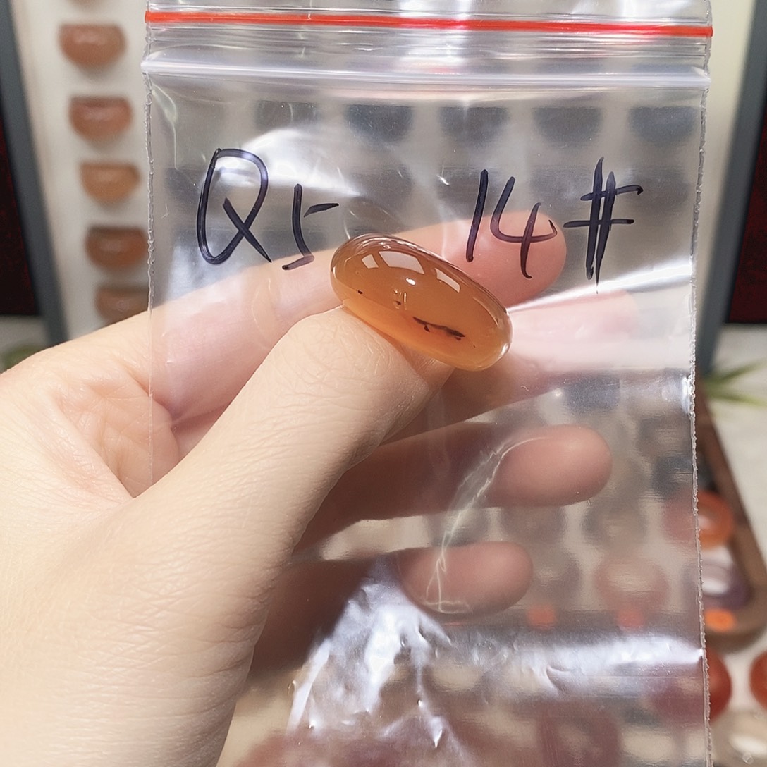 玛瑙/玉髓未镶嵌戒指港14码不退换