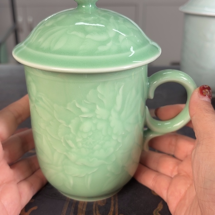 龙泉云间青瓷小米茶器