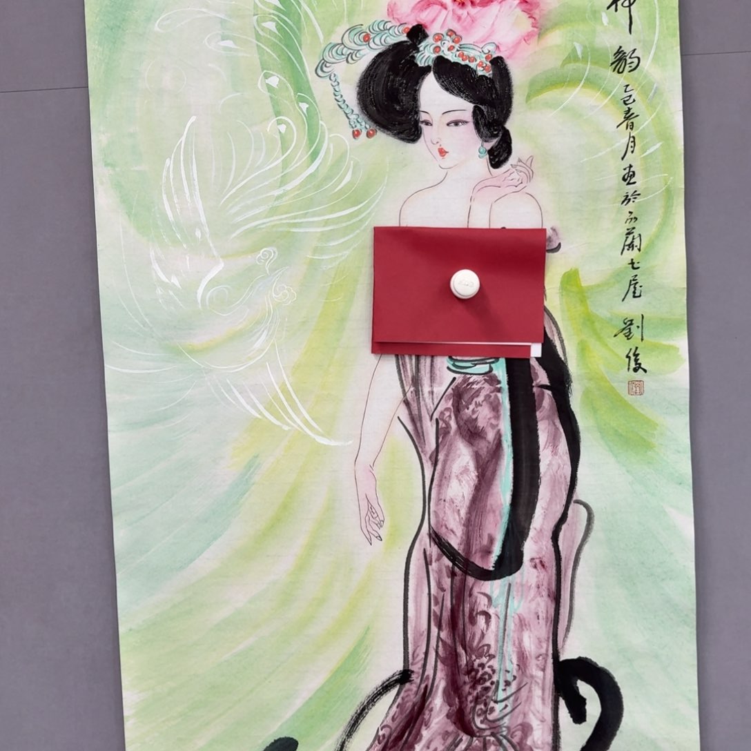 国画艺术家真人手绘