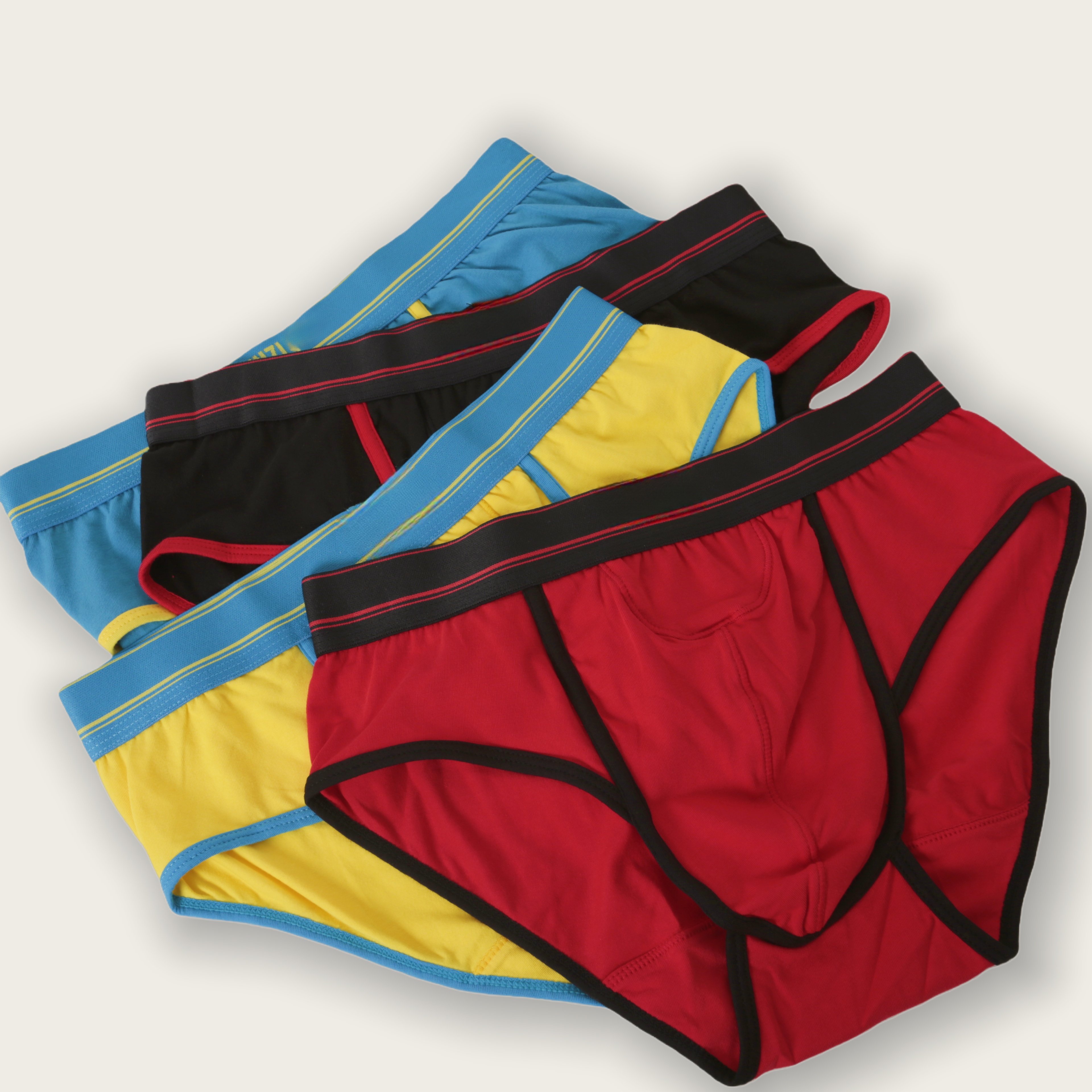 【4条装】男士三角内裤02445宽腰棉内裤亲肤舒适透气