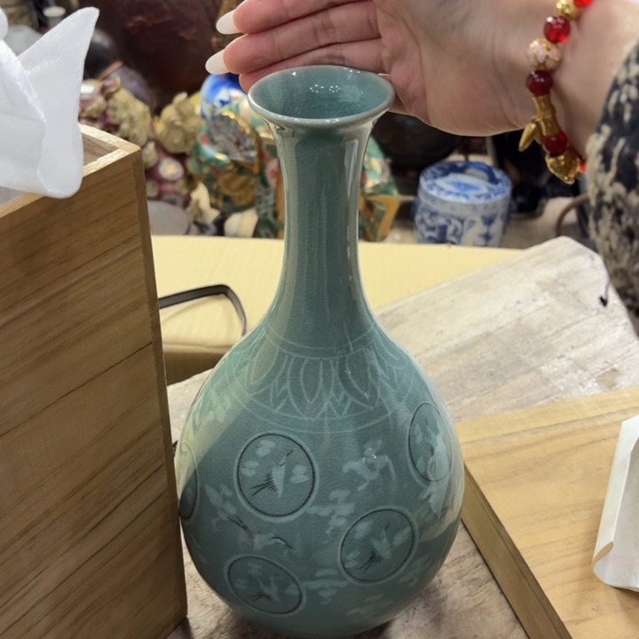 陶瓷古美术置物摆件