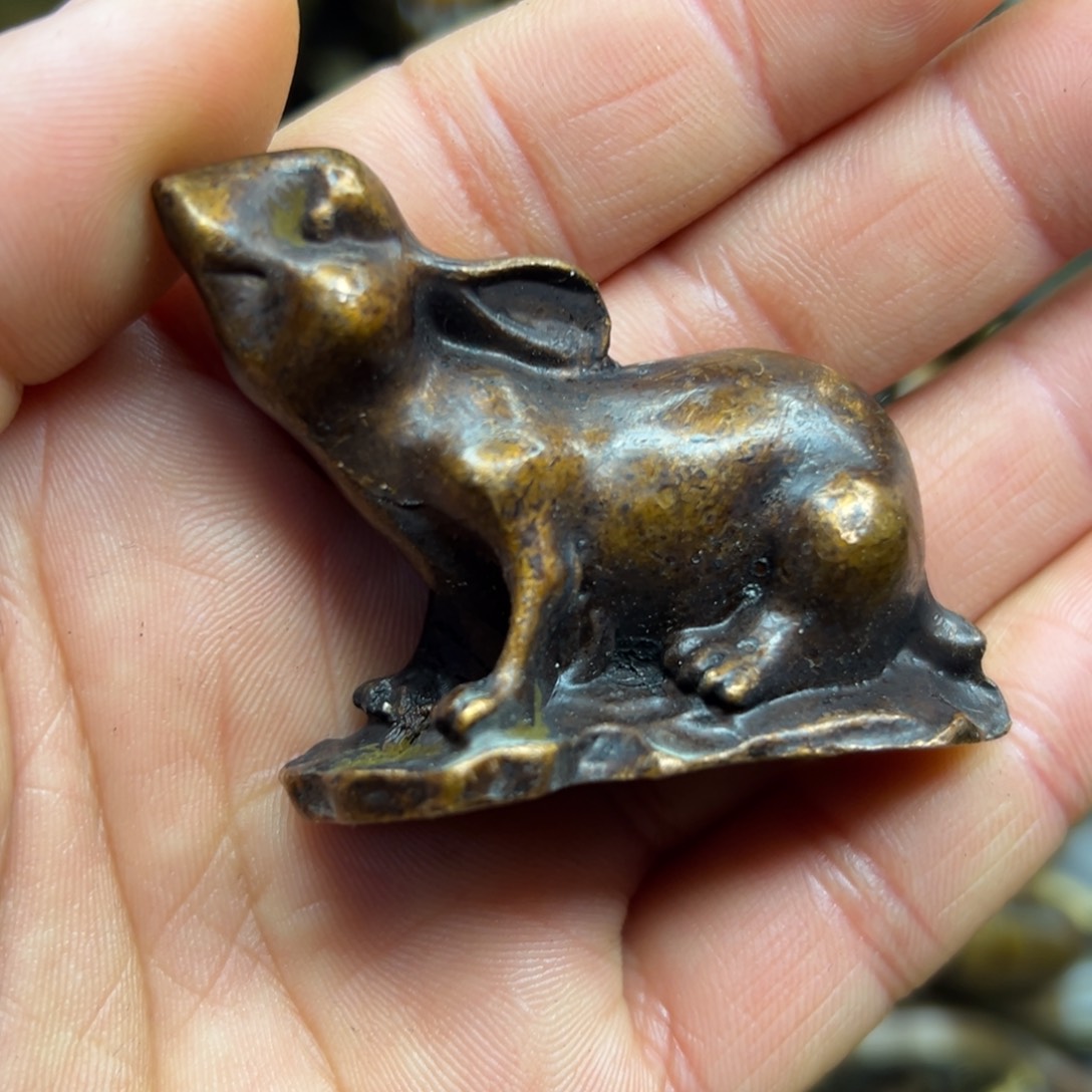 铜摆件欢迎欢迎你