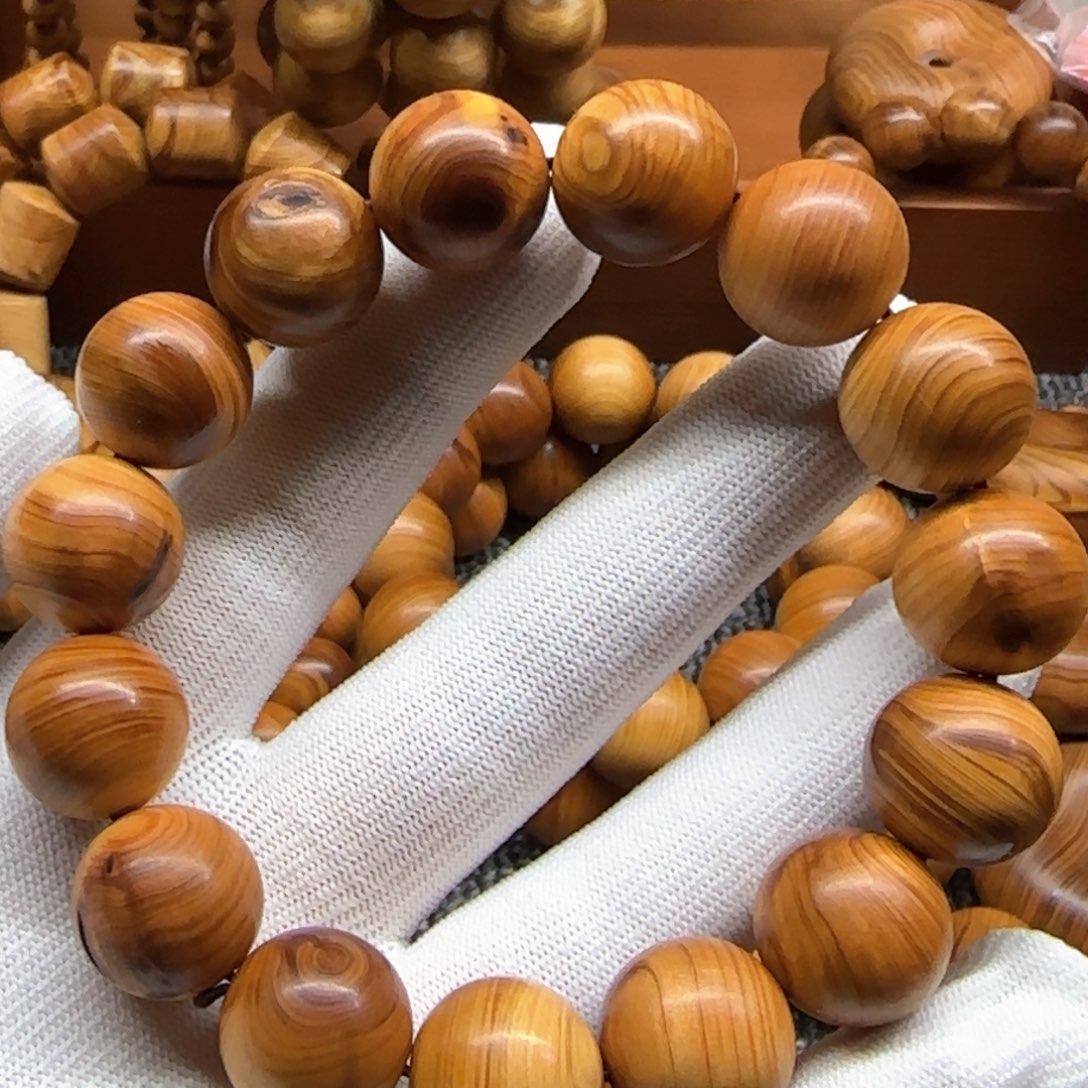 柏木寻*瑕疵1.5太行崖柏手串