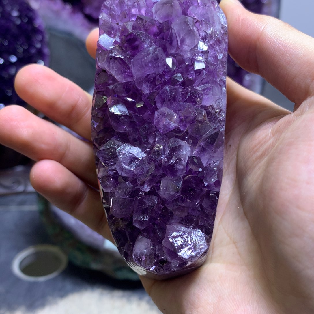 紫晶摆件未镶嵌紫晶