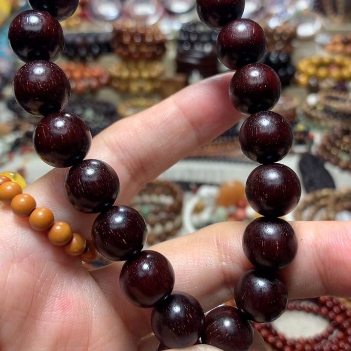 手串/手链小叶紫檀利*1.0多星19颗